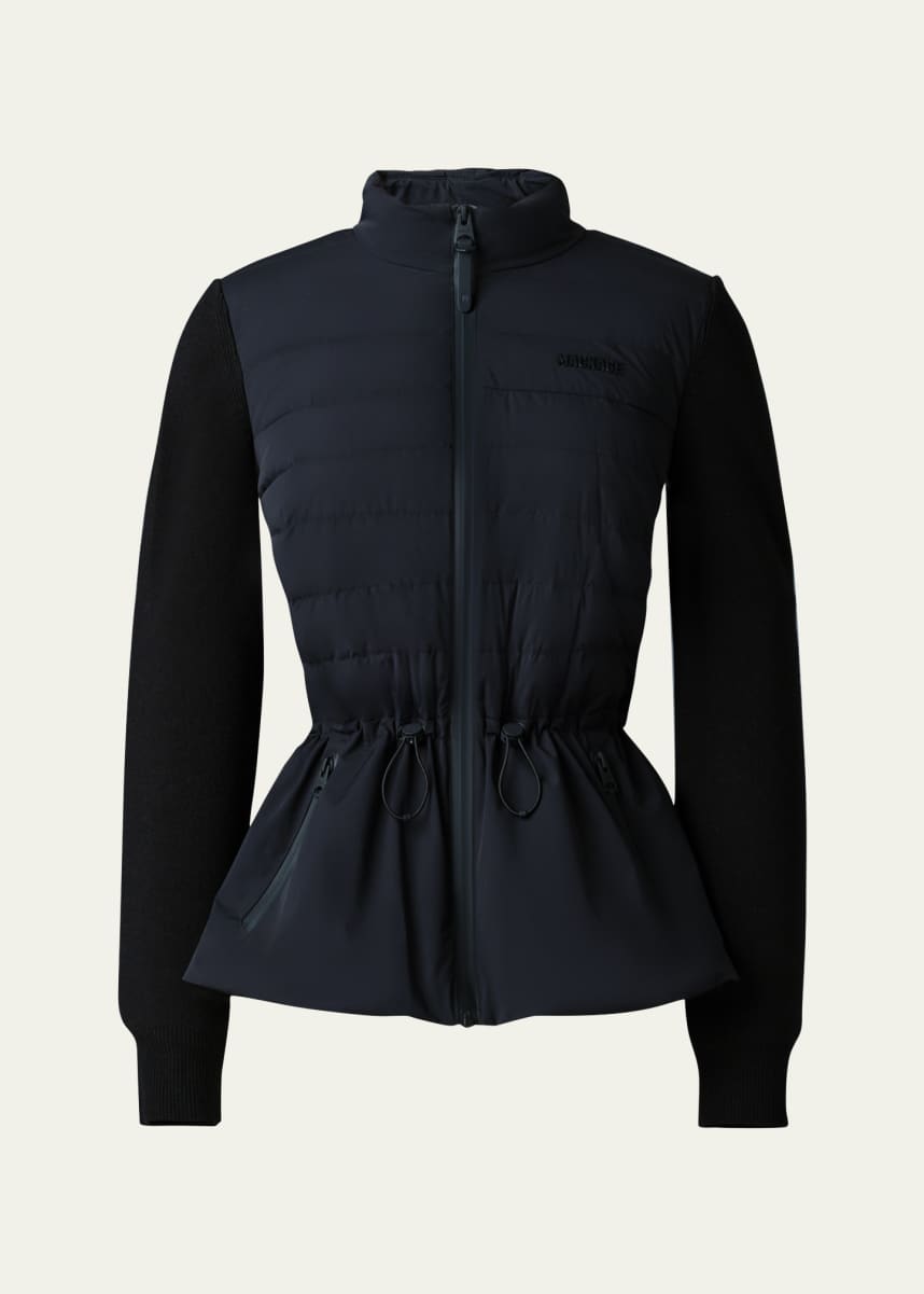 Mackage Laika Hybrid Down Peplum-Hem Jacket