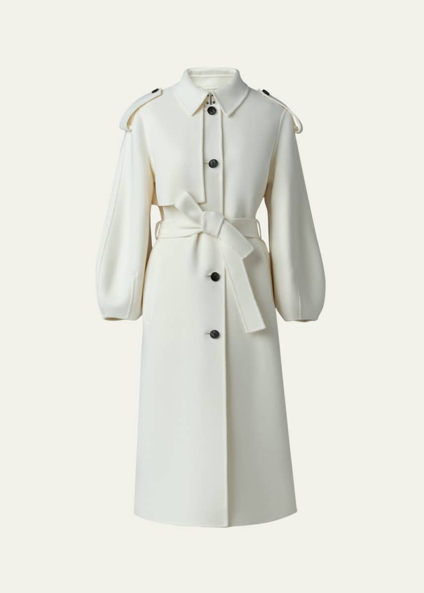 Mackage Ceyla Belted Handmade Double-Face Virgin Wool Coat