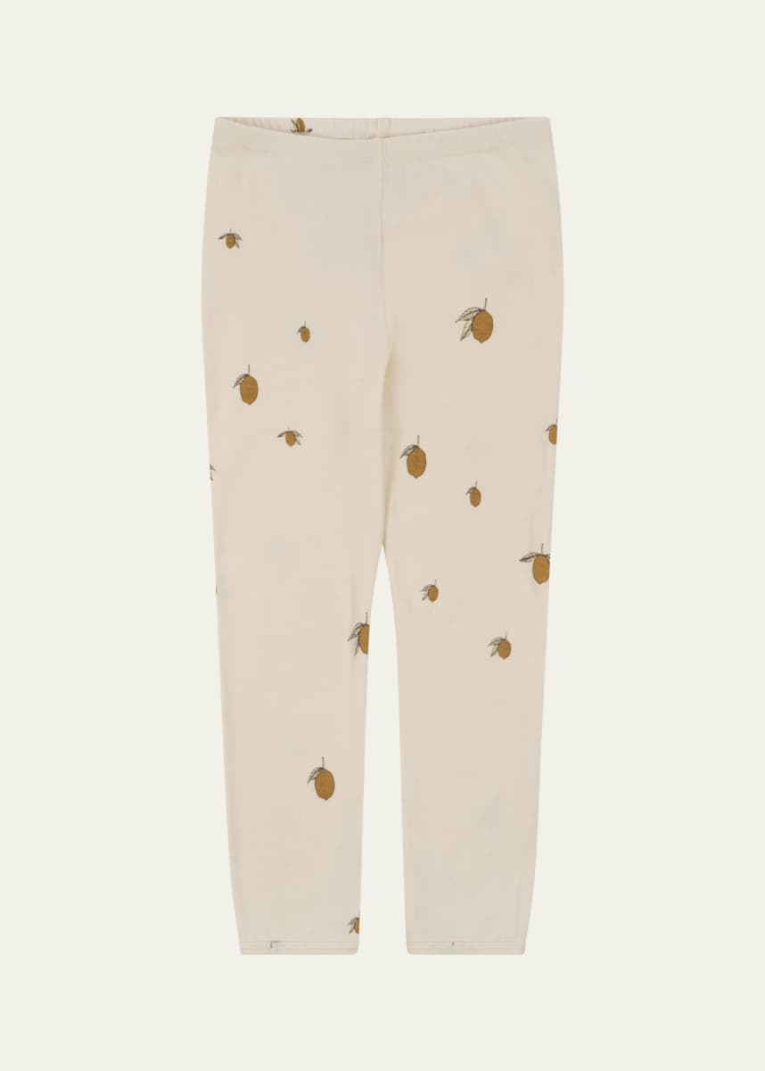 Konges Slojd Girl's Fruit Motif Leggings, Size Premie-18M