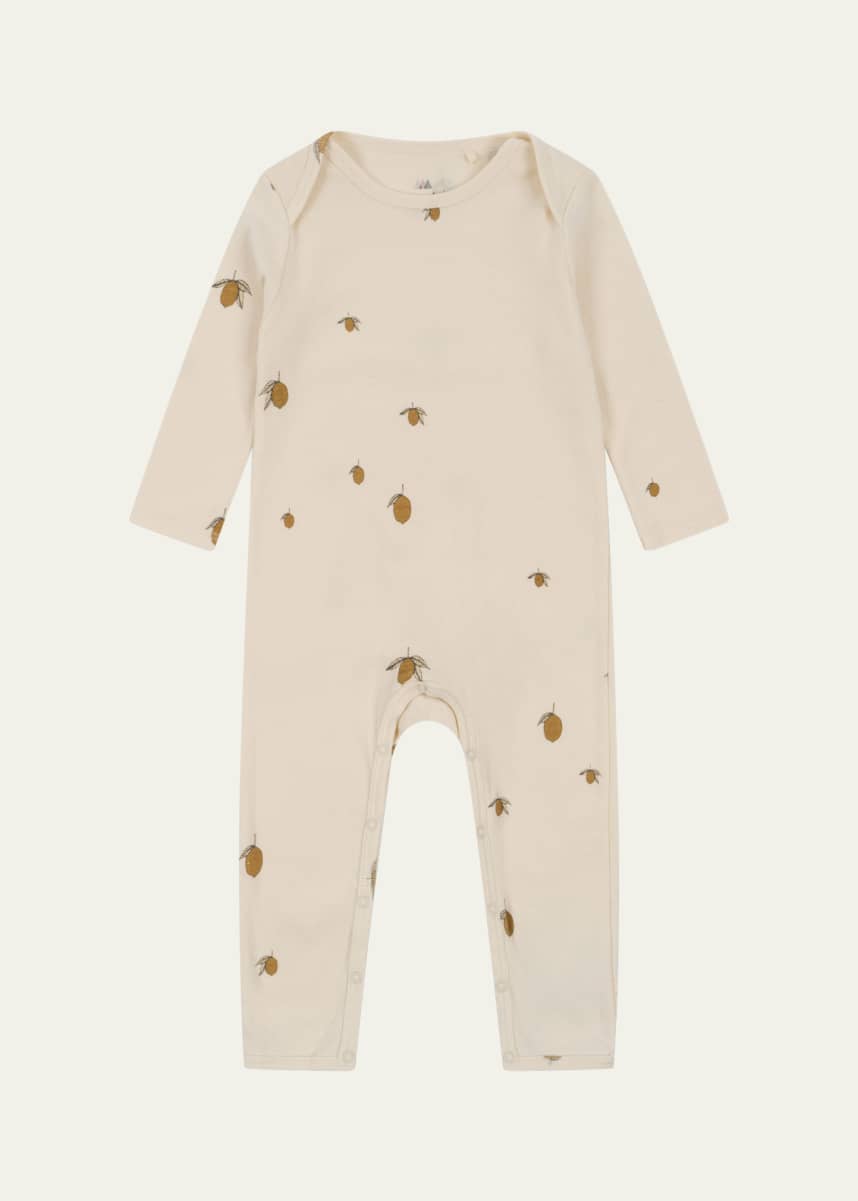 Konges Slojd Kid's Fruit Motif Jersey Coverall, Size 9M-3T