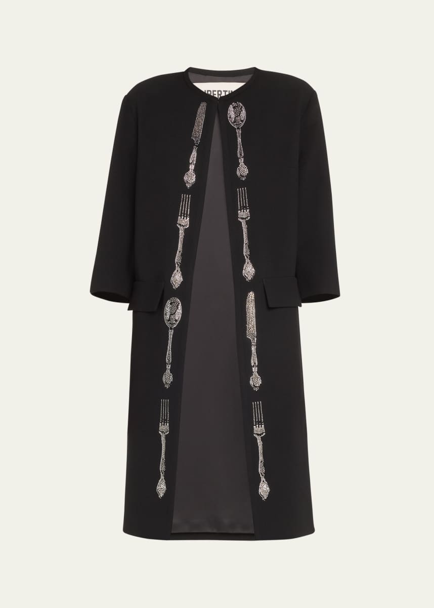 Libertine Michelin Star Duster Coat with Crystal Details