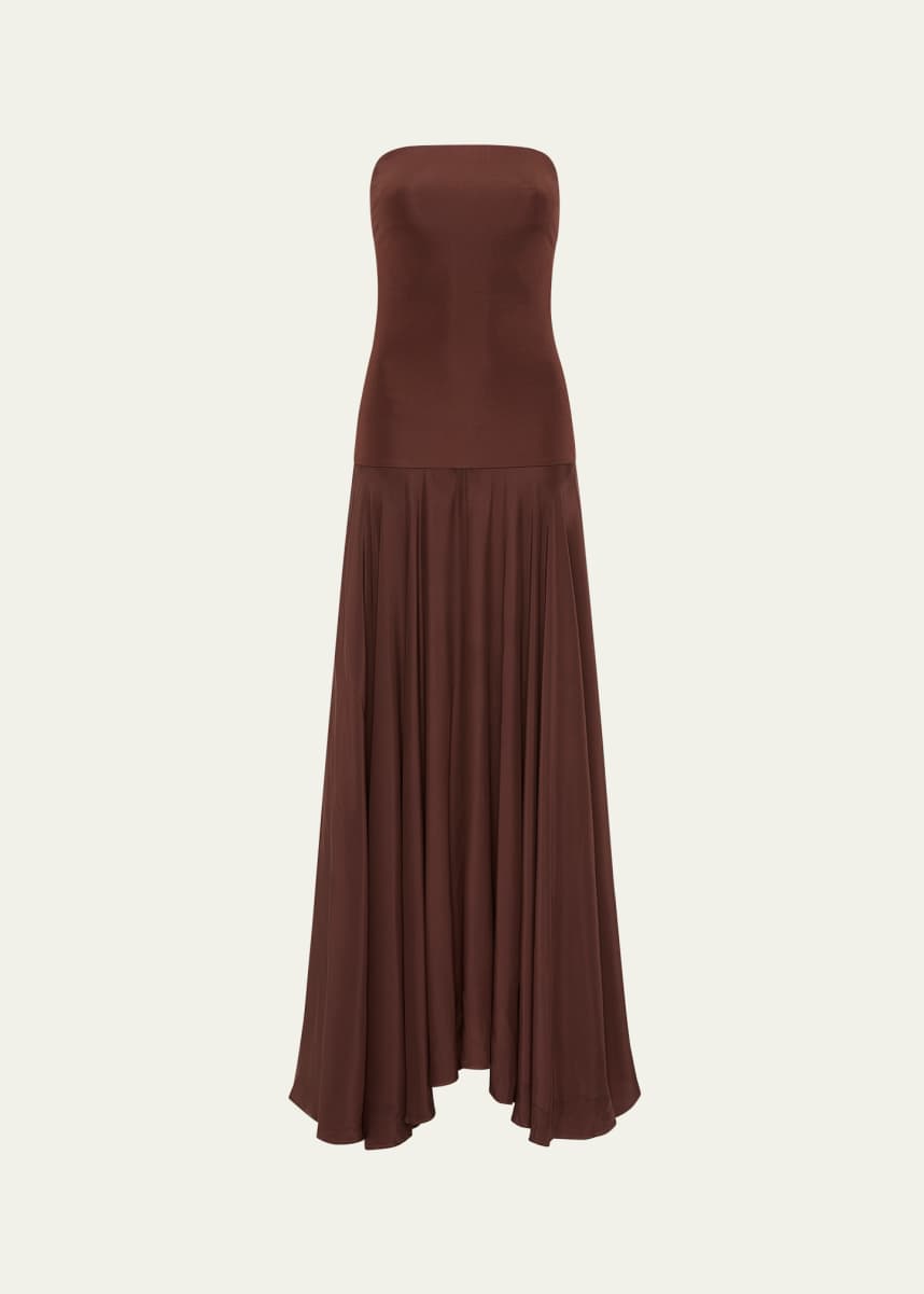 ESSE Studios Illi Strapless Drop-Waist Maxi Dress
