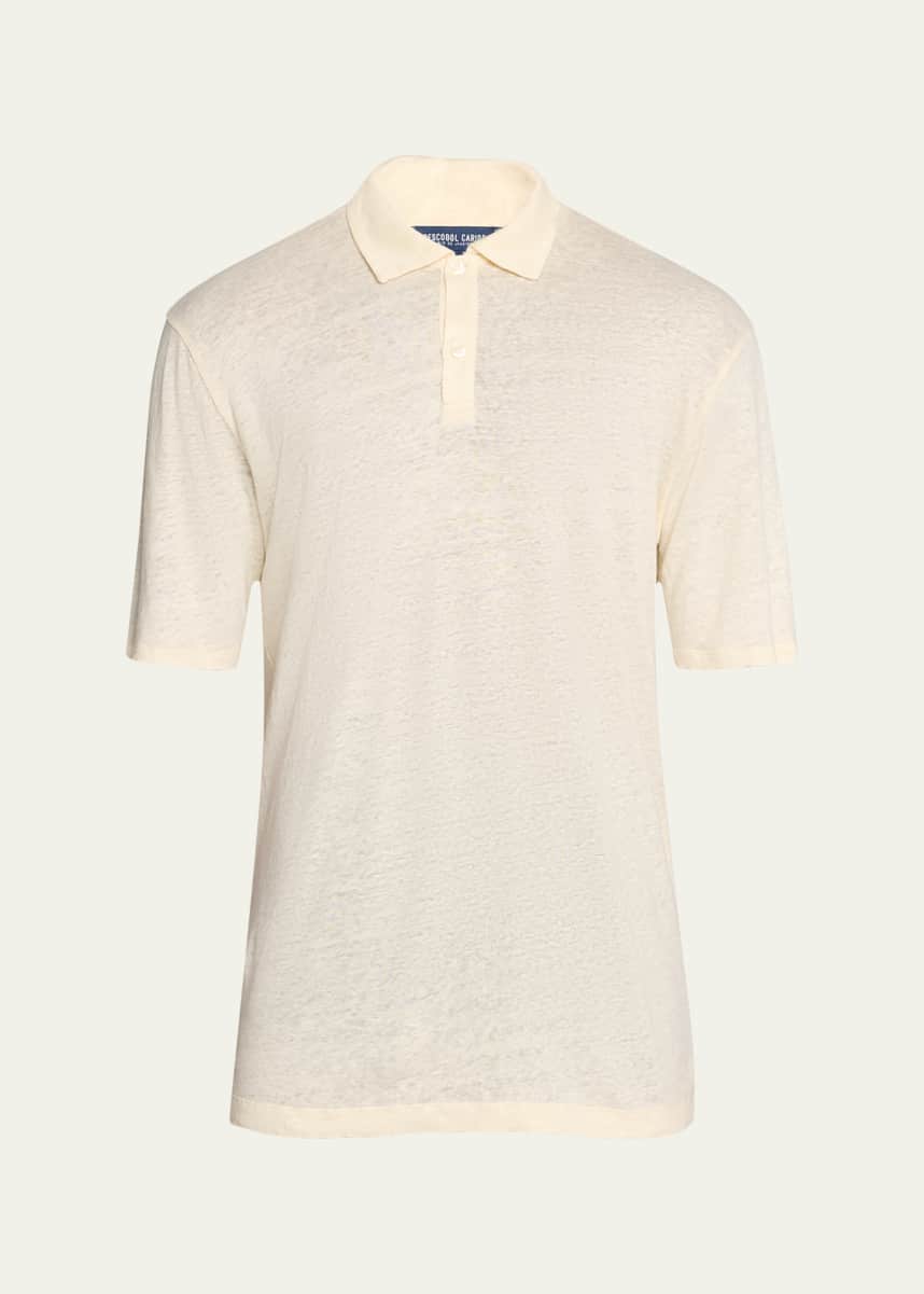 Frescobol Carioca Men's Linen Polo Shirt