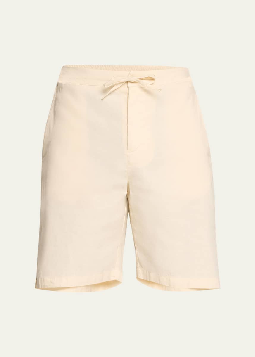 Frescobol Carioca Men's Sergio Linen Cotton Drawstring Shorts