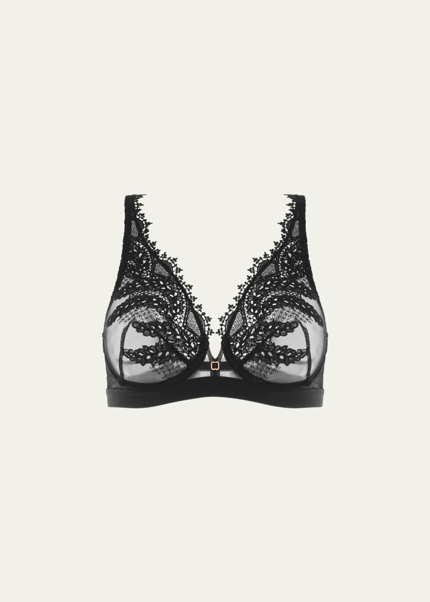 Simone Perele Women's Andora 3D Molded Triangle Bra, Black, 34B at   Women's Clothing store