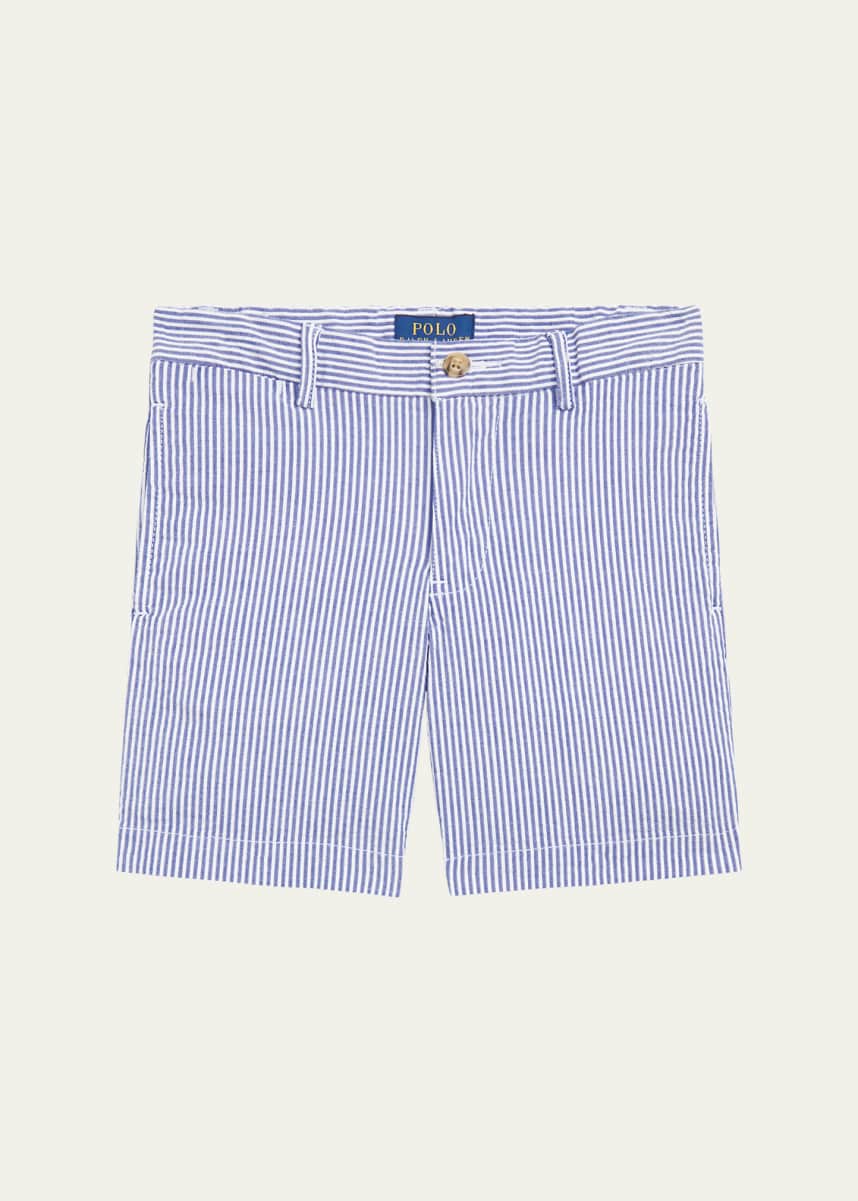Ralph Lauren Childrenswear Boy's Seersucker Preppy Shorts, Size 2-7