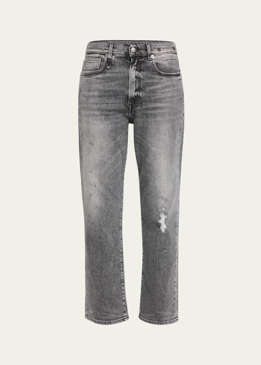 R13 Cropped Boyfriend Jeans