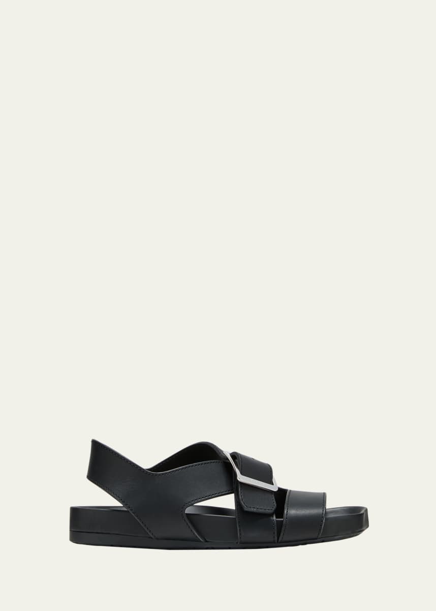 Loewe Ease Leather Toe-Ring Comfort Sandals