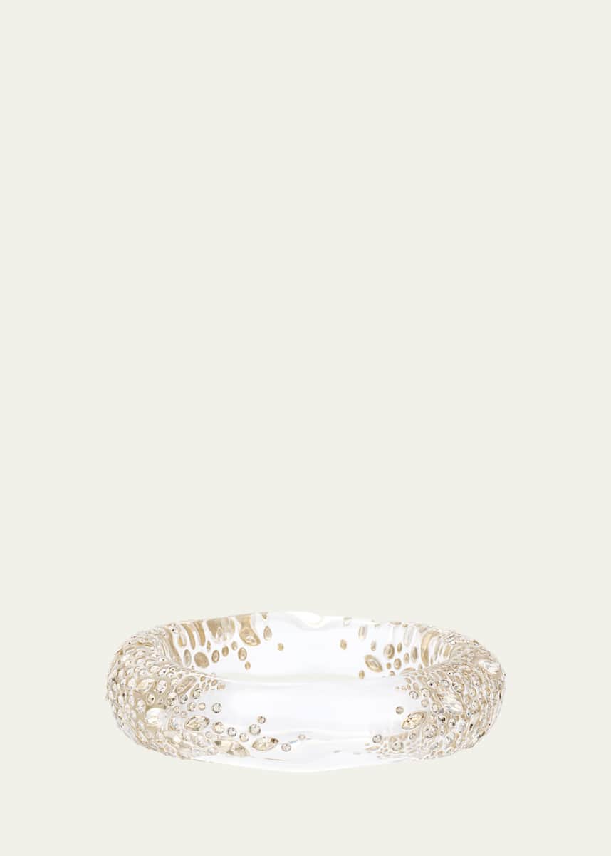 Alexis Bittar Confetti Crystal Lucite Hinge Bracelet