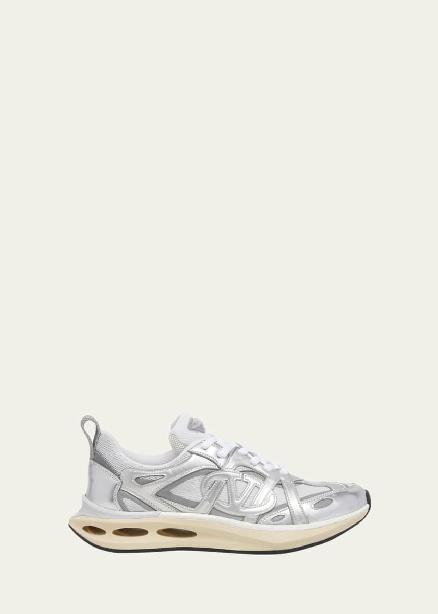 Valentino Garavani VLogo Easy Jog Metallic Sneakers