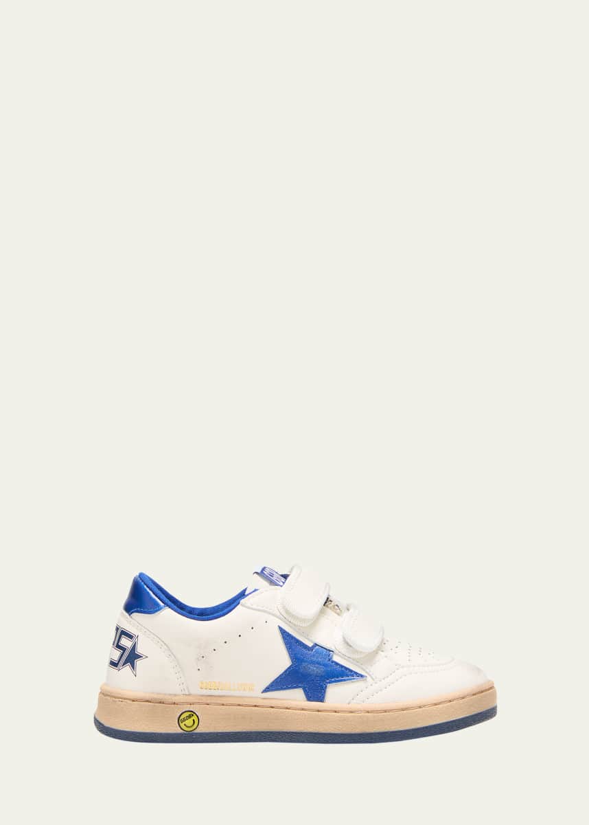 Golden Goose Kid's Ballstar Bicolor Dual-Grip Sneakers, Kids