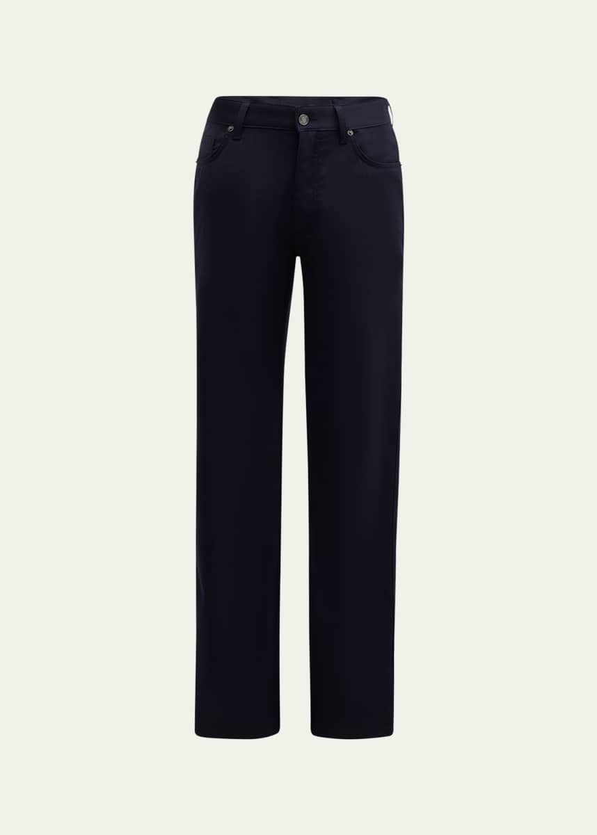 ZEGNA Men's Natural Comfort Wool 5-Pocket Pants