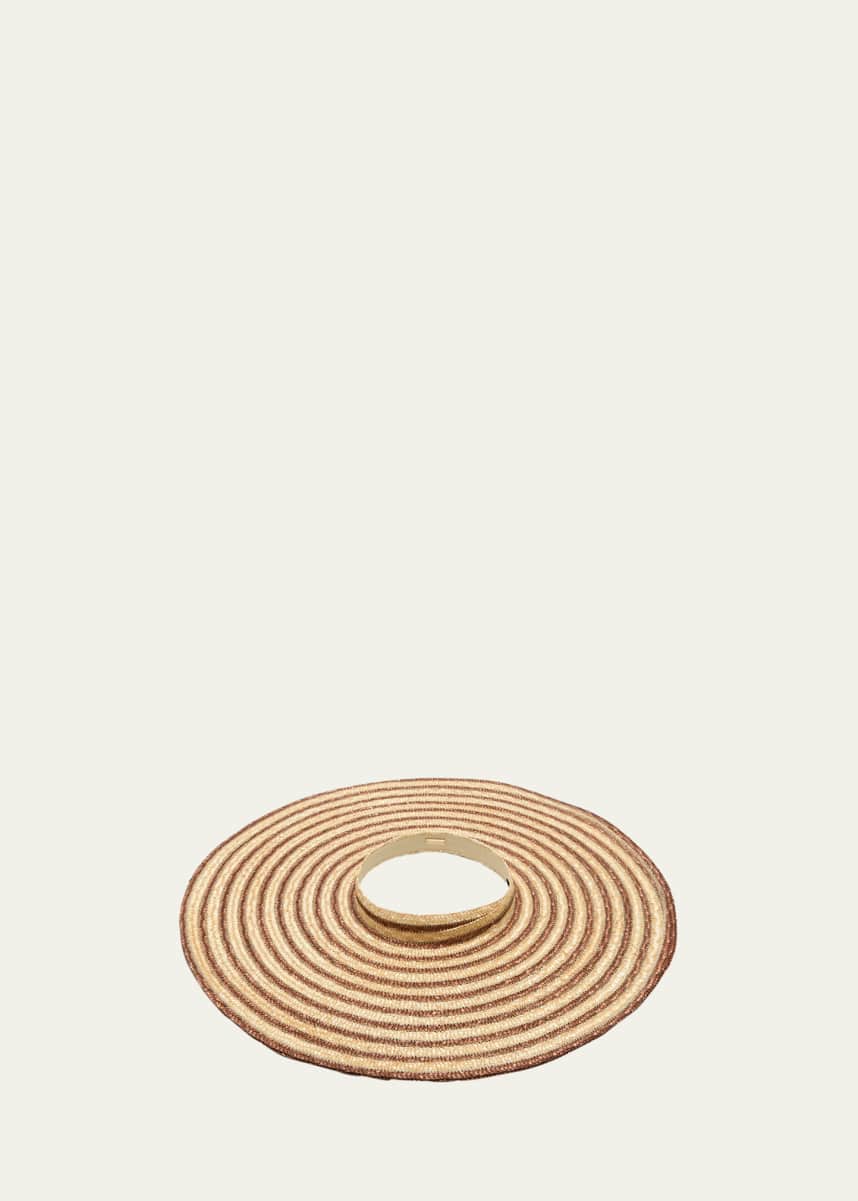 Cult Gaia Magda Straw Visor