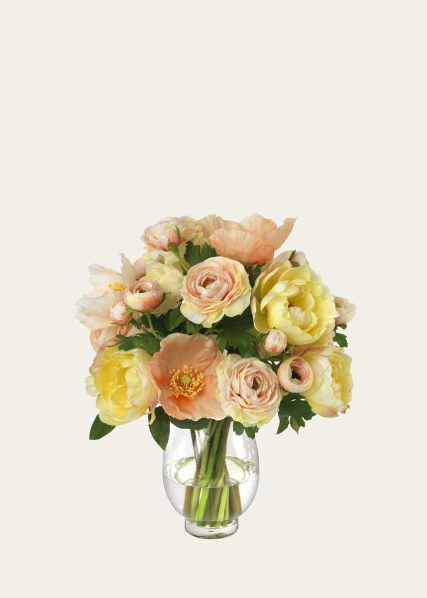 Diane James Poppies and Ranunculus in a Vase