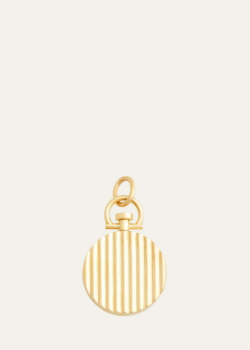 Sherman Field, 1967 18K Yellow Gold Double-Sided Circle Barre Photo Locket