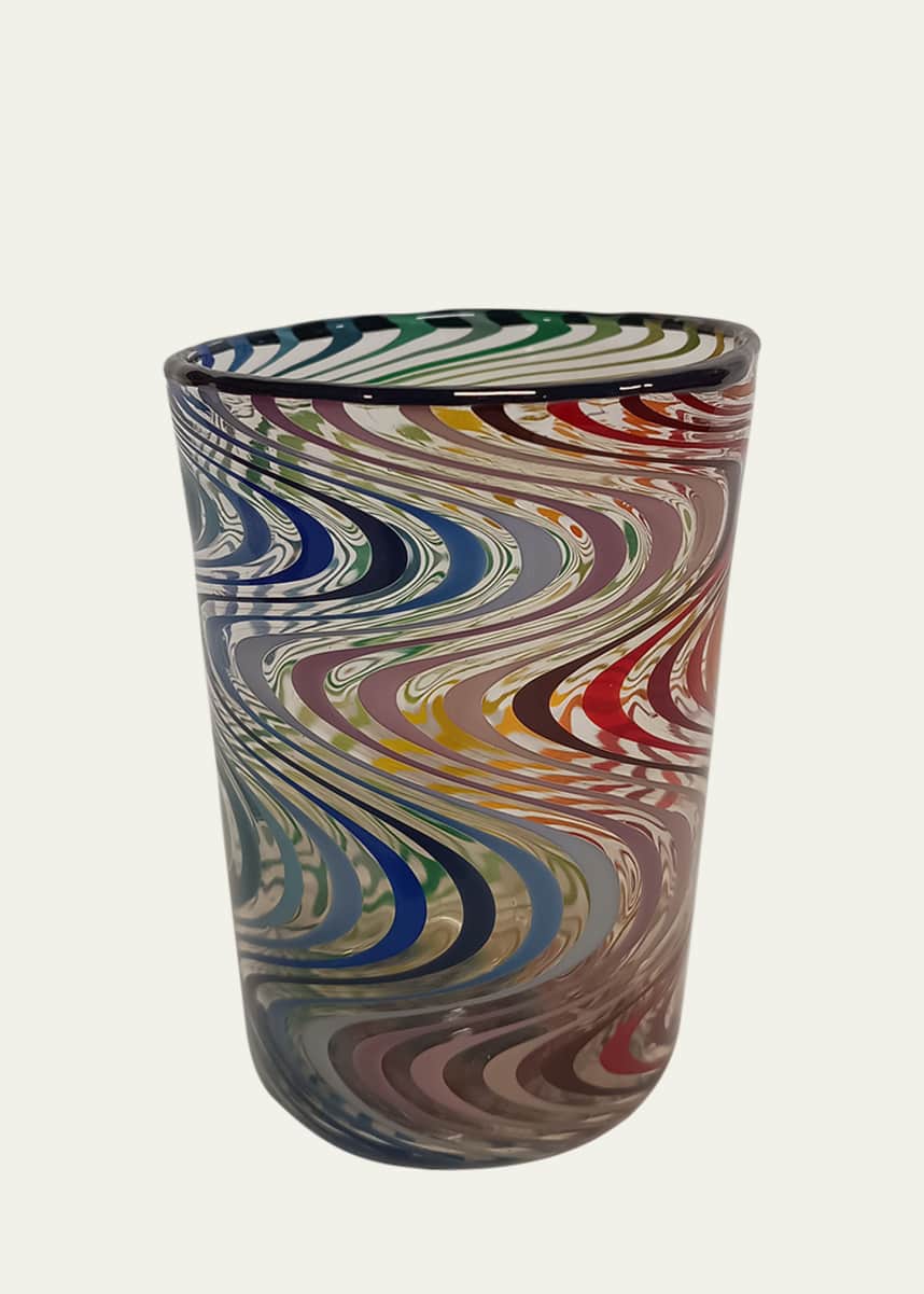 Pierrot Doremus Little Right Wig Wag Multicolor Drinking Glass, 8.4 oz.