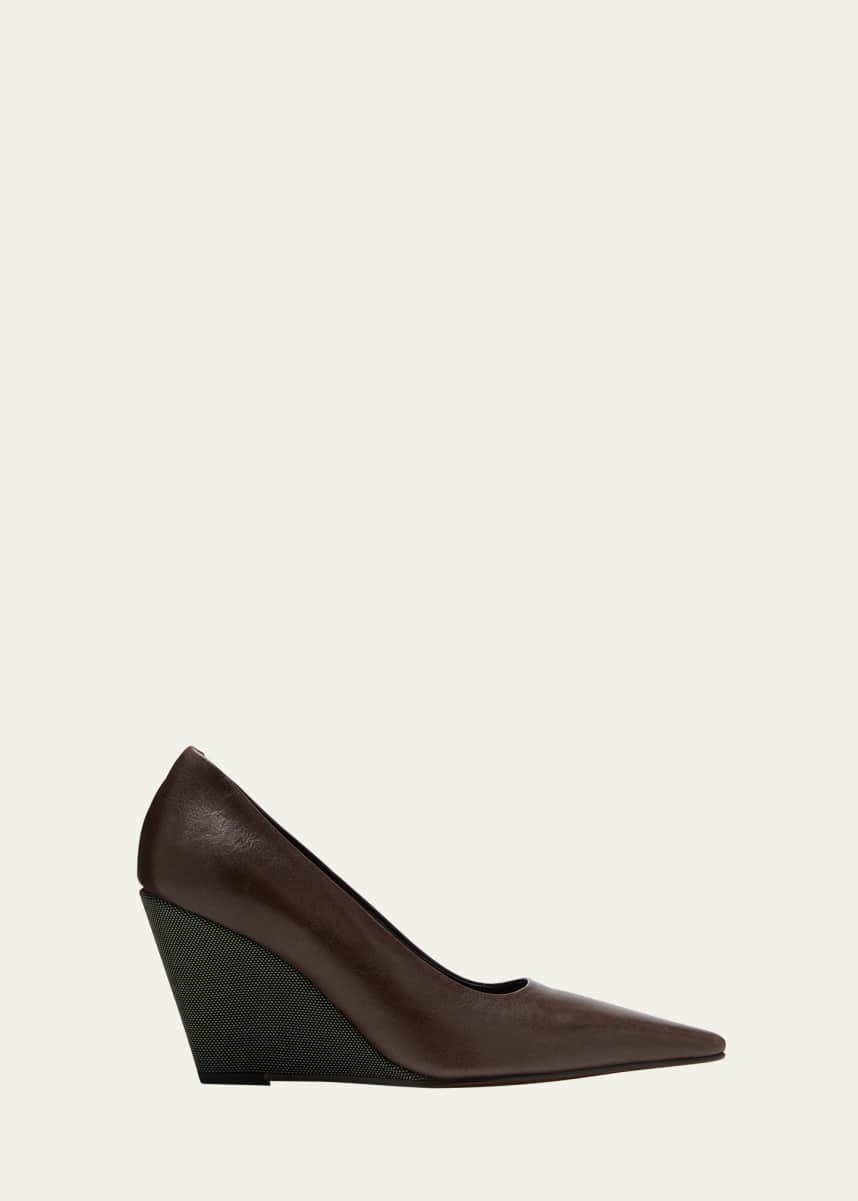 Brunello Cucinelli Women's Leather Pumps White