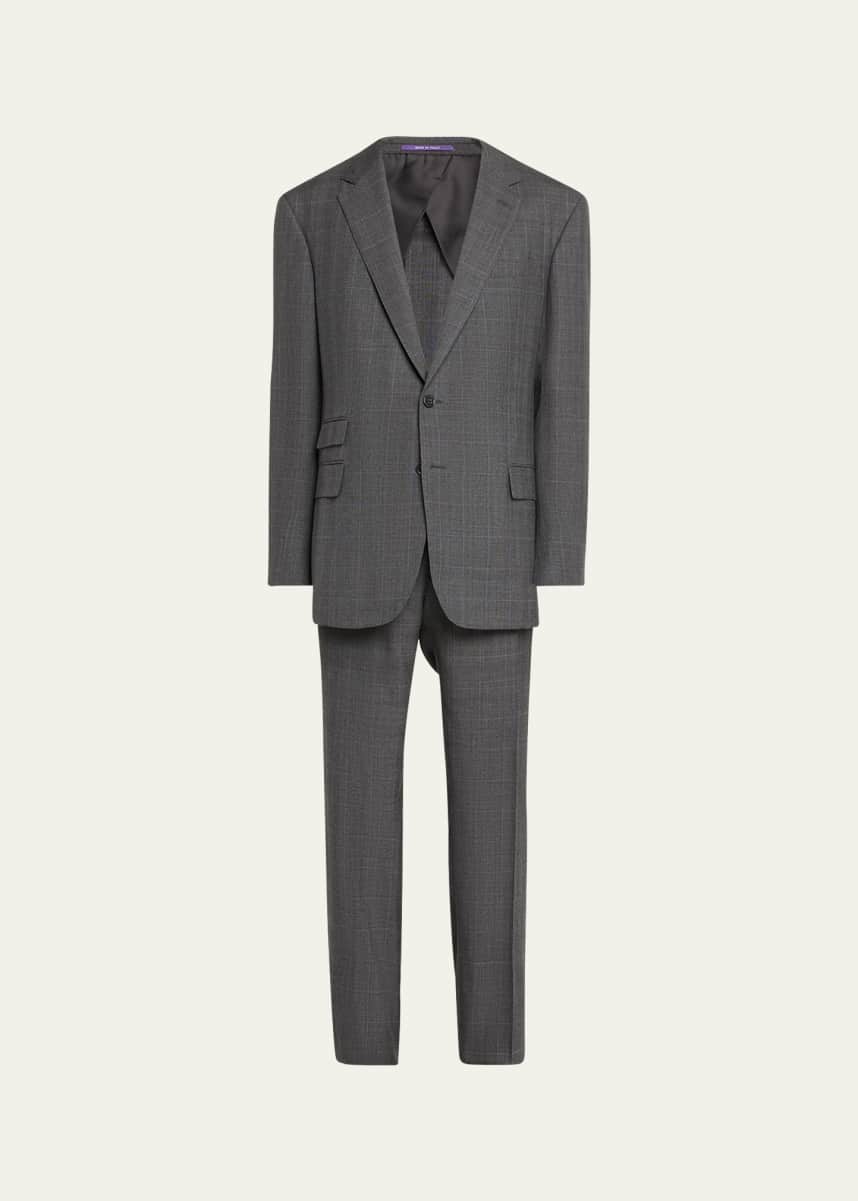 Ralph Lauren Purple Label Men's Kent Hand-Tailored Glen Plaid Suit