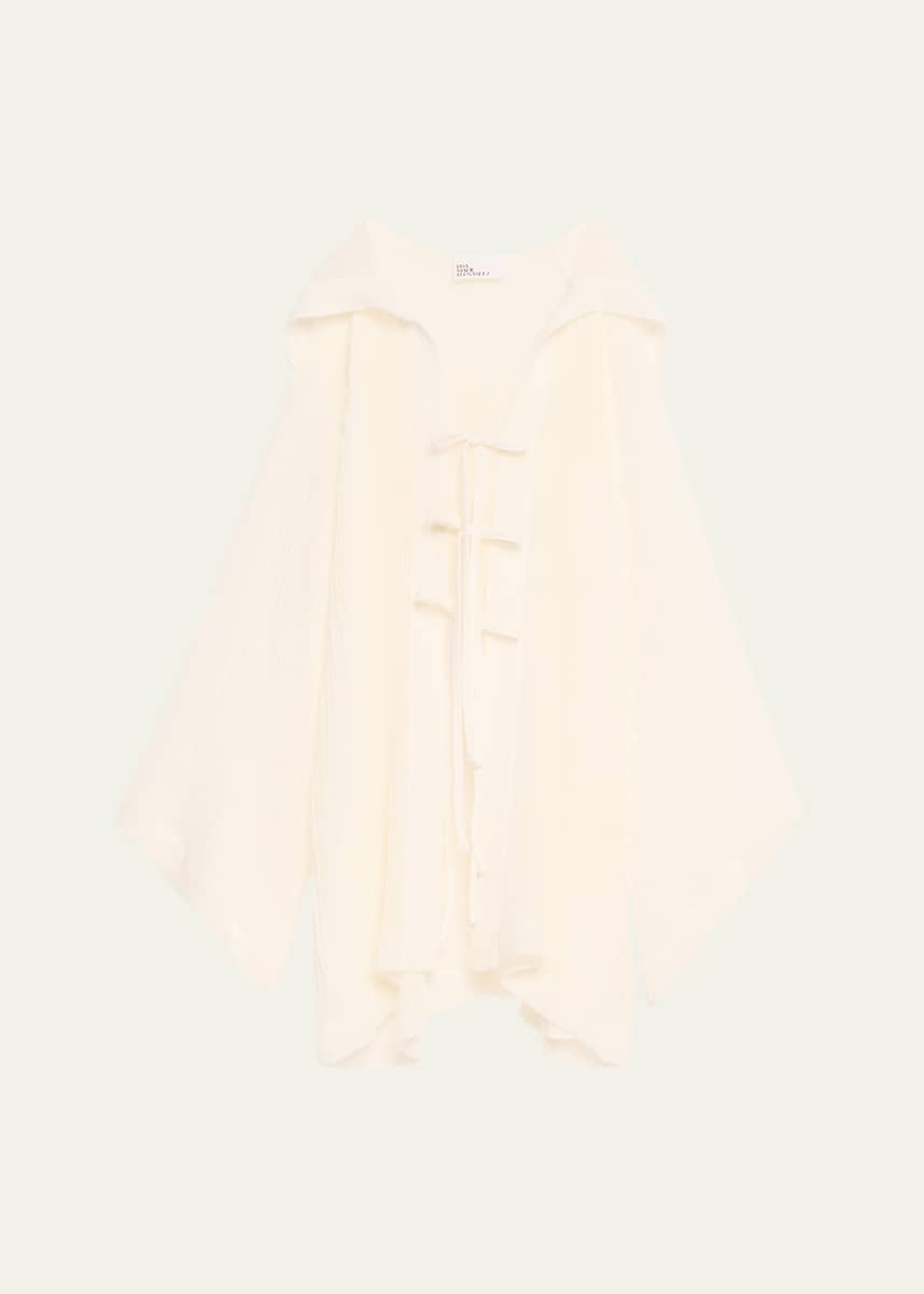 Lisa Marie Fernandez Gauze Beach Cape Mini Dress