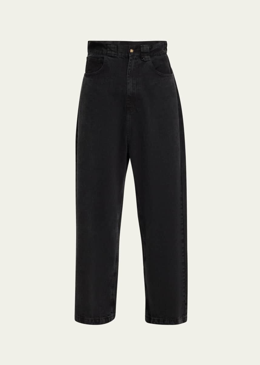 Willy Chavarria Men's Santee Alley Wide-Leg Jeans