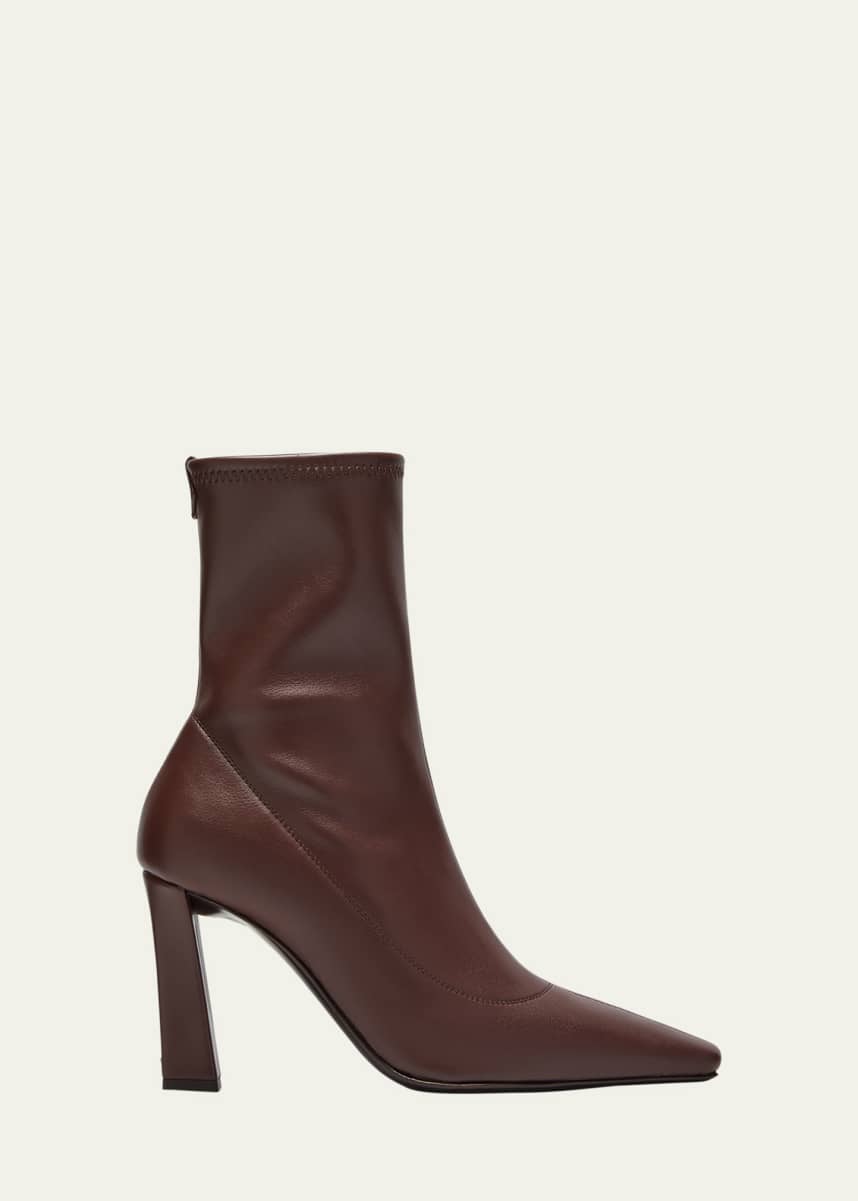 Giuseppe Zanotti Barbaro Stretch Leather Ankle Booties
