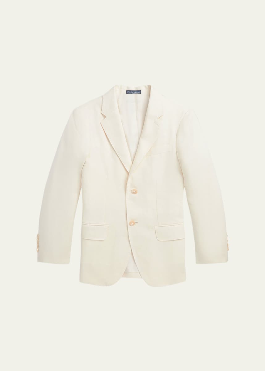 Ralph Lauren Childrenswear Boy's Solid Linen Tailored Sport Coat, Size 8-16