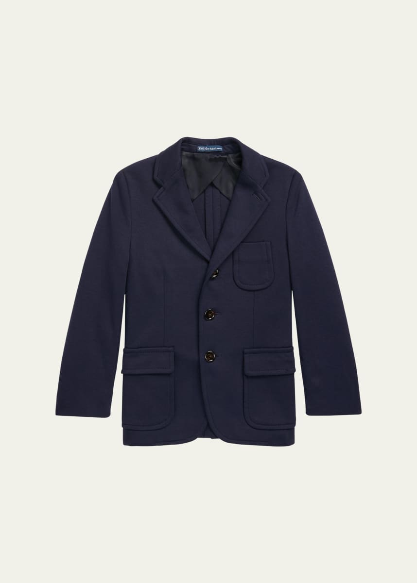 Ralph Lauren Childrenswear Boy's Tailored Interlock Sport Coat, Size 4-7