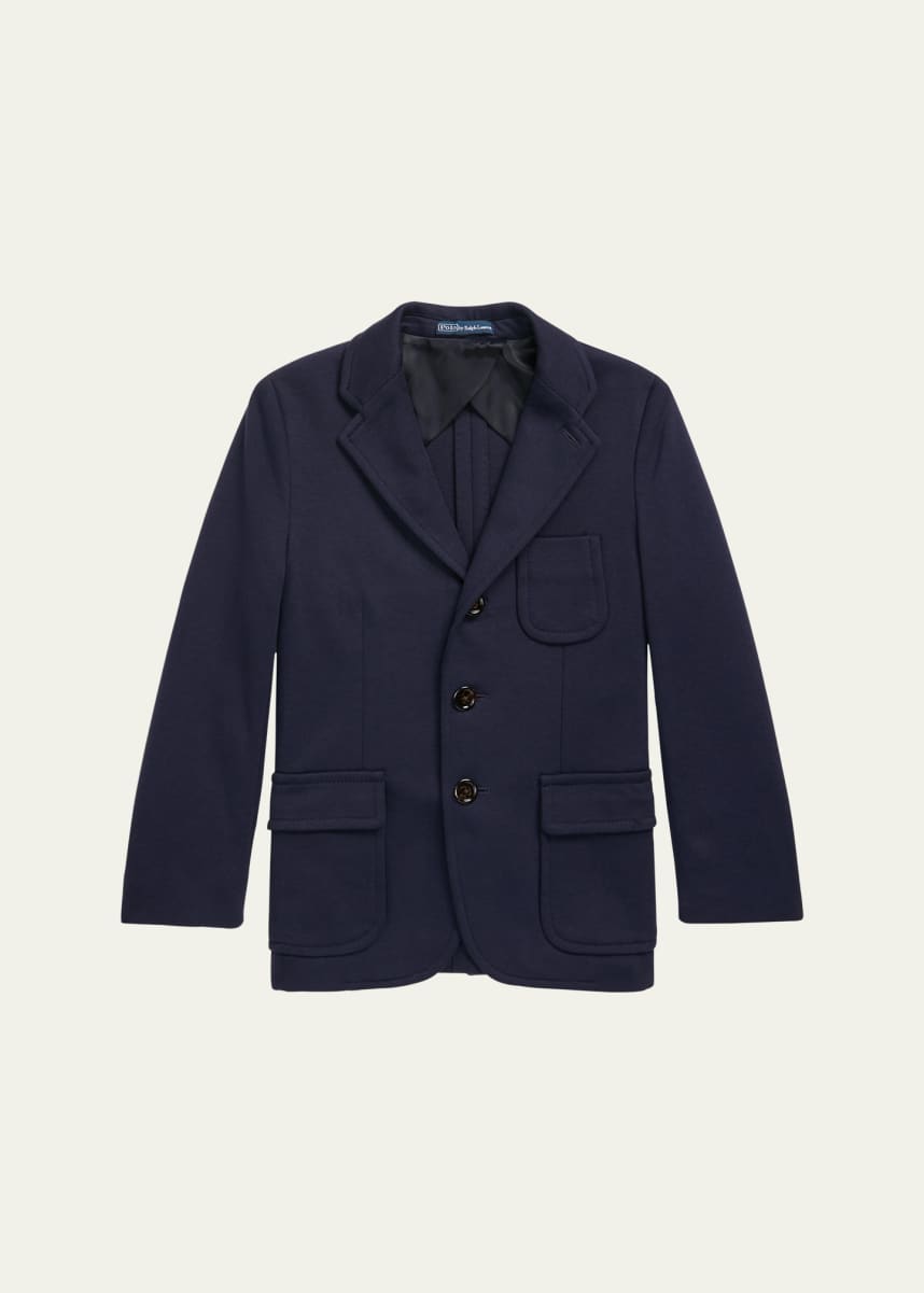 Ralph Lauren Childrenswear Boy's Tailored Interlock Sport Coat, Size 8-16