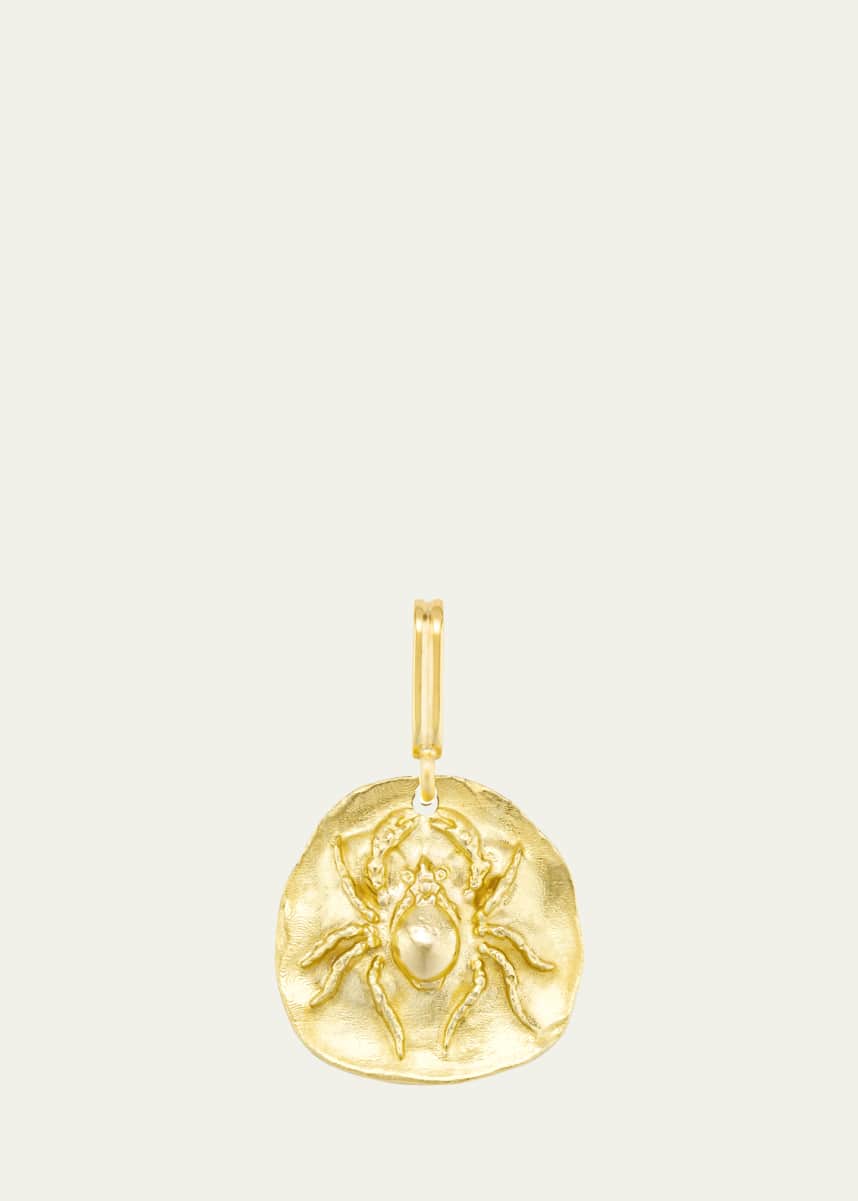 Mellerio 18K Yellow Gold Spider Medal Charm