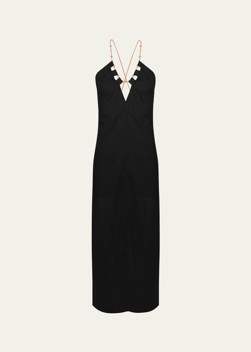 Vix Solid Zima Maxi Dress Coverup