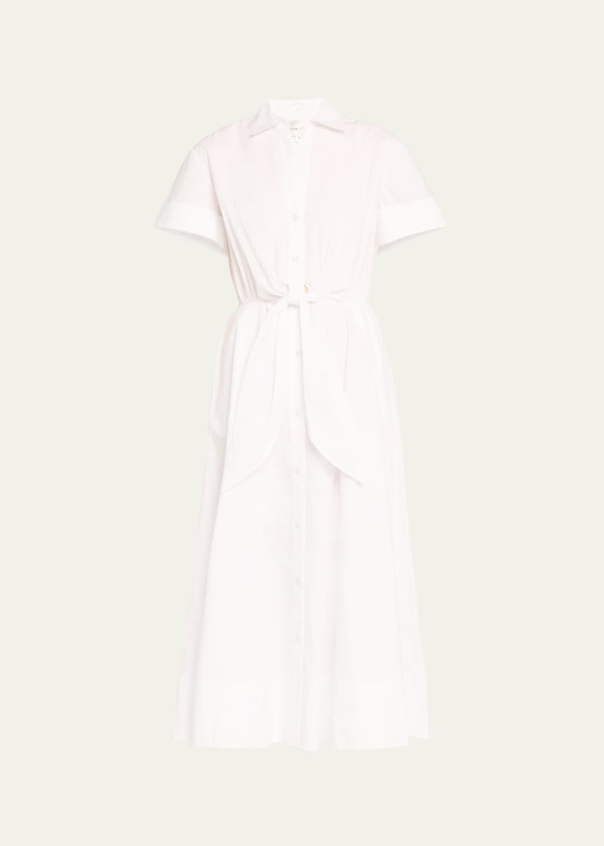 Cara Cara Asbury Self-Tie Waist Cotton Poplin Midi Dress
