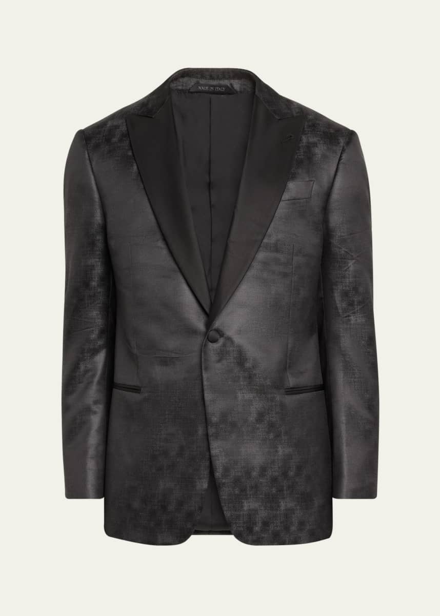 Giorgio Armani Men's Micro-Dot Peak Dinner Jacket