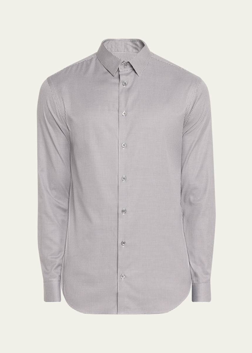 Giorgio Armani Men's Gingham Sport Shirt