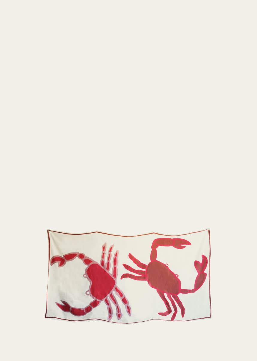 Amuse La Bouche Crabs Linen Tablecloth