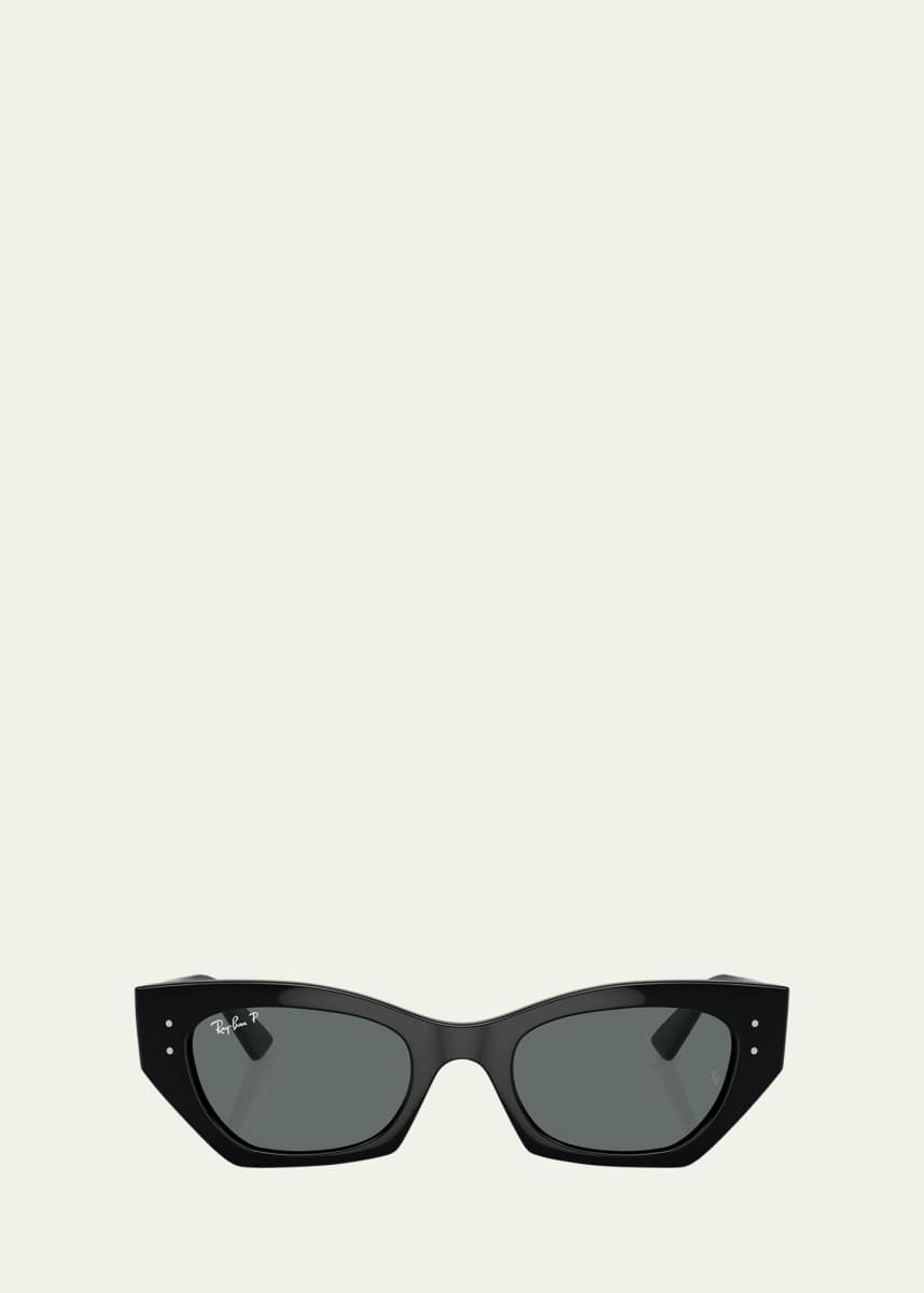 Ray-Ban Zena Polarized Acetate Butterfly Sunglasses, 49mm