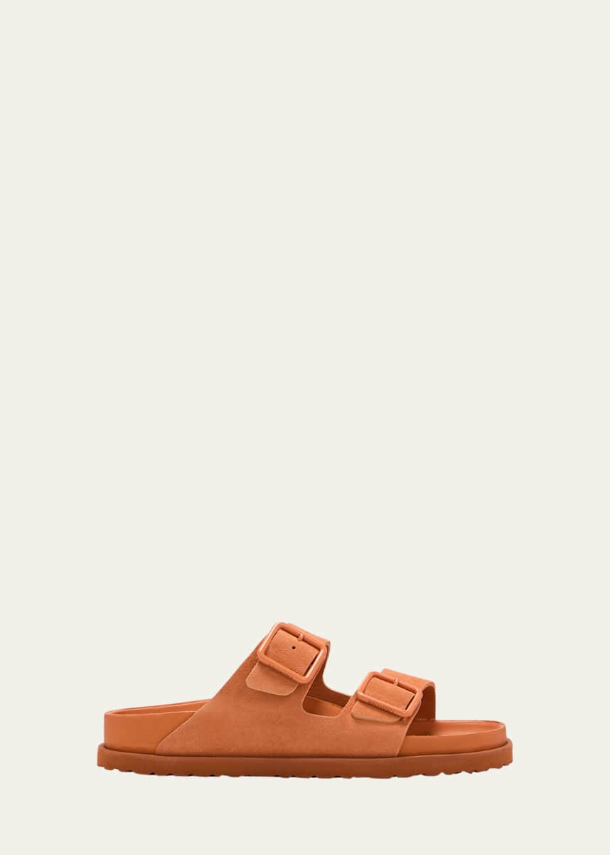 BIRKENSTOCK Arizona Suede Dual-Buckle Slide Sandals