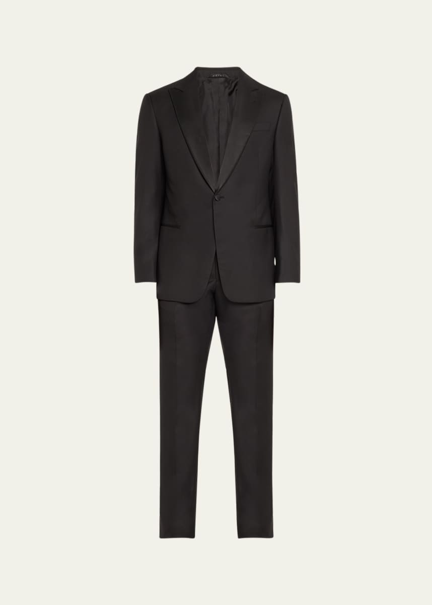 Giorgio Armani Men's Wool Satin-Lapel Two-Piece Tuxedo Set
