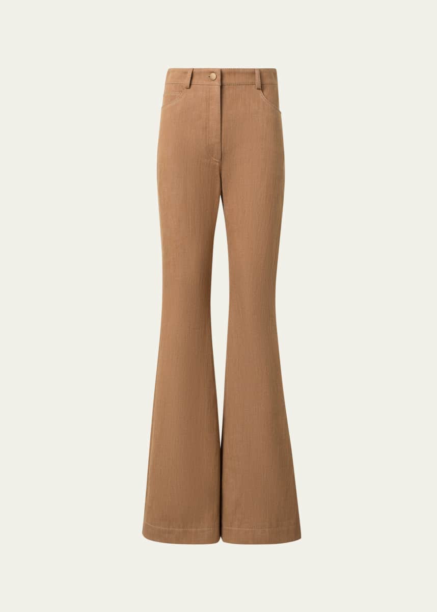 Akris punto Courtney Winter Denim Flare Jeans