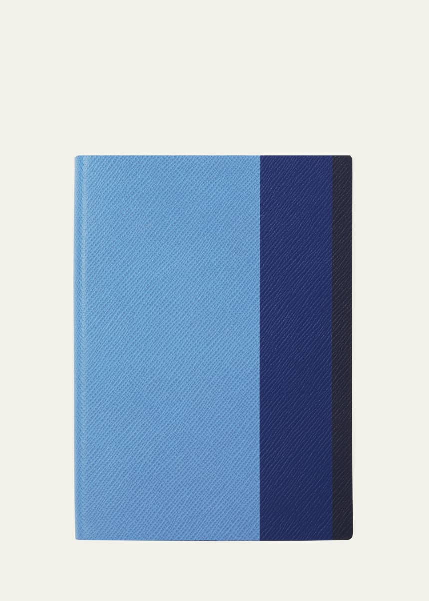 Smythson Ribbon Striped Soho Notebook