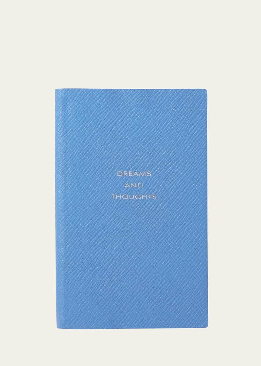 Smythson "Dreams and Thoughts" Cross-Grain Leather Notebook
