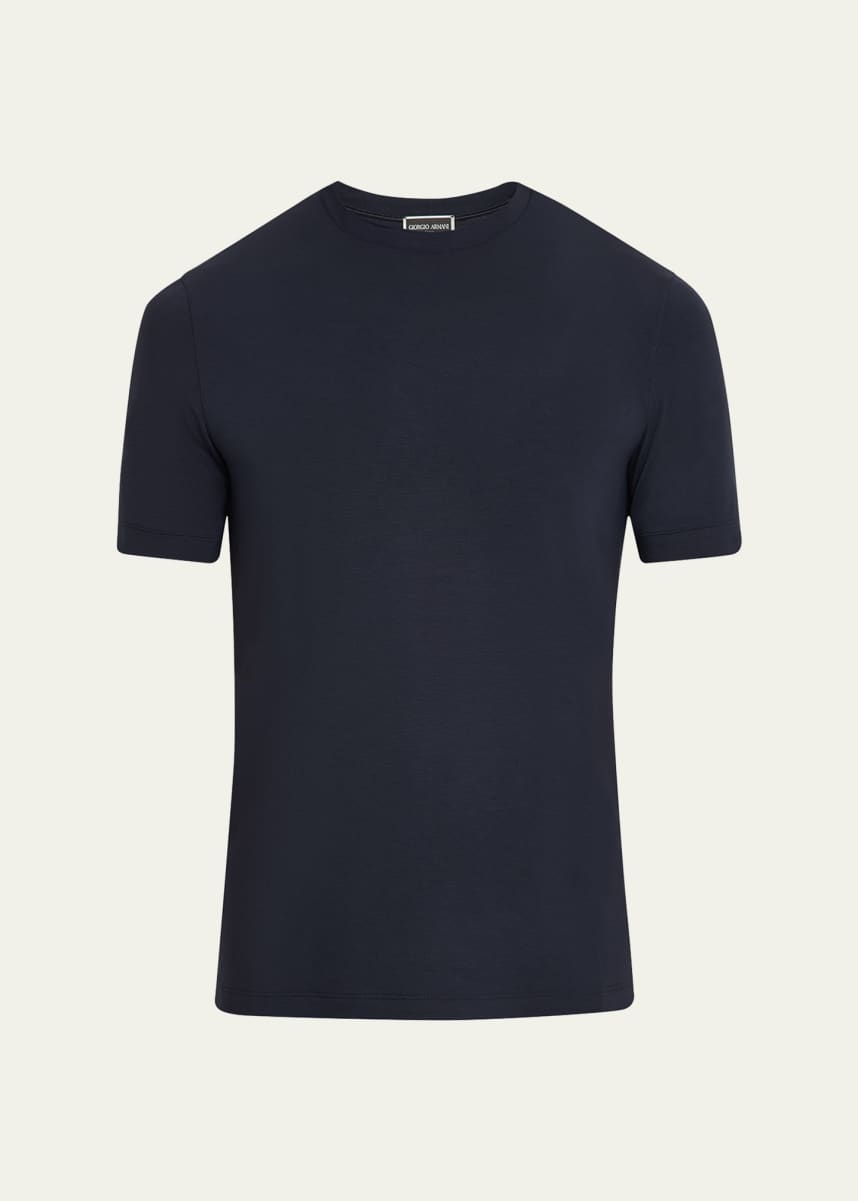 Giorgio Armani Men's Textured Crew T-Shirt
