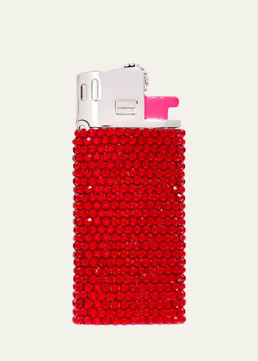 Judith Leiber Couture Got a Light Flame Crystal Pillbox