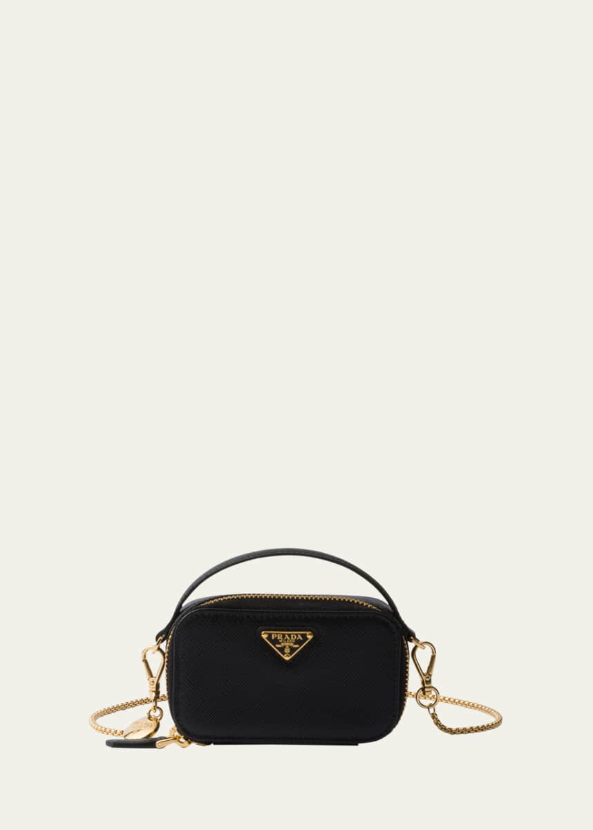2024年冬【法人向けお歳暮】 Prada Mini Zip Saffiano Leather Crossbody Bag - Bergdorf Goodman バッグ