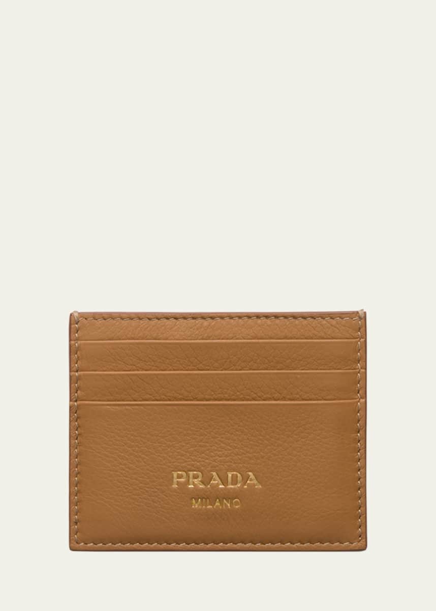 Prada Grain Leather Card Holder