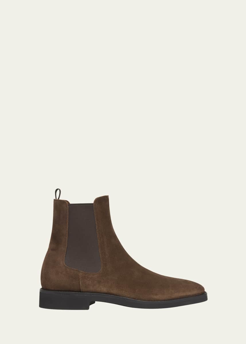 TOM FORD Men's Suede Leather Chelsea Boots