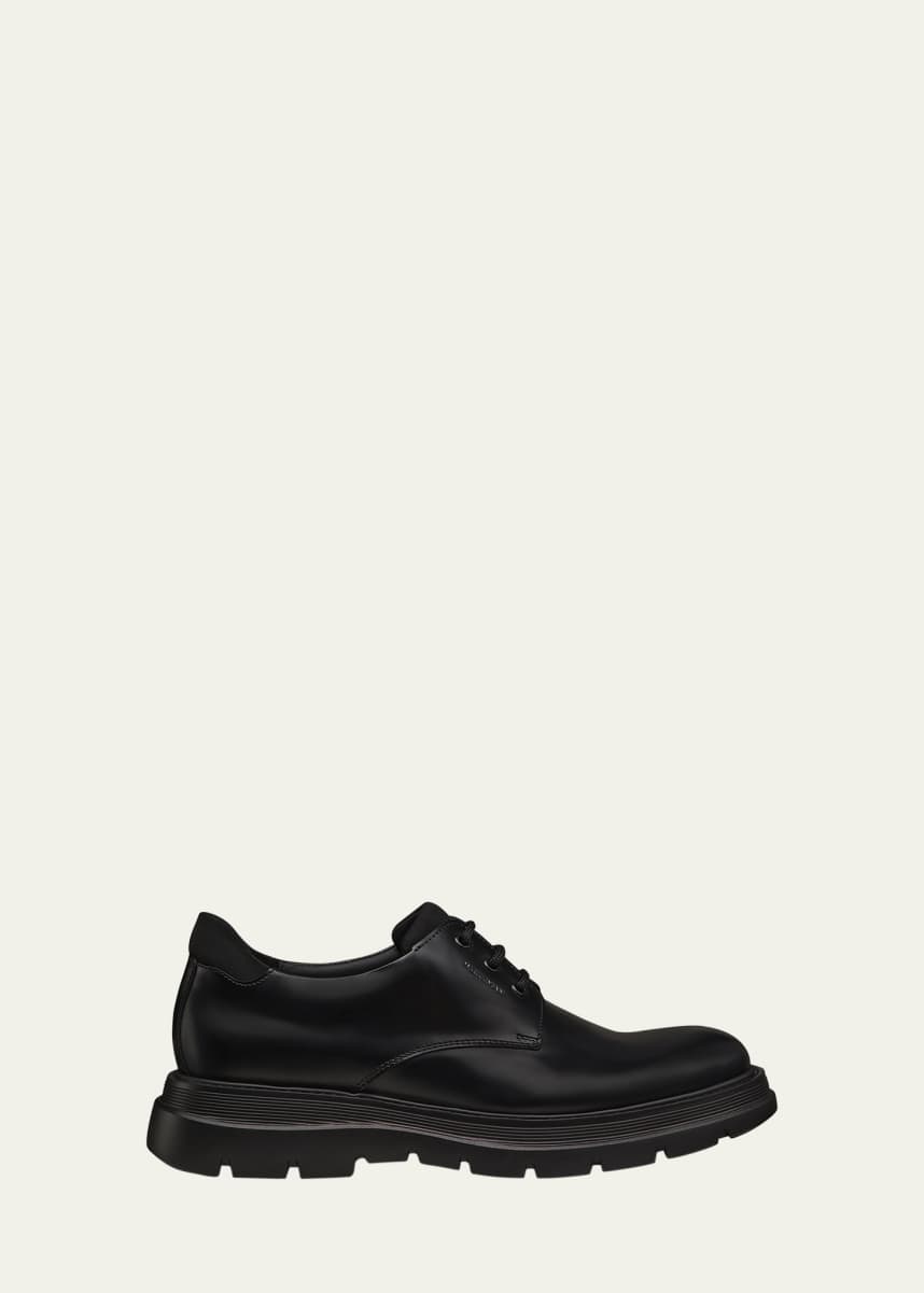 Stuart Weitzman Men's Ajay Brushed Leather Derby Shoes