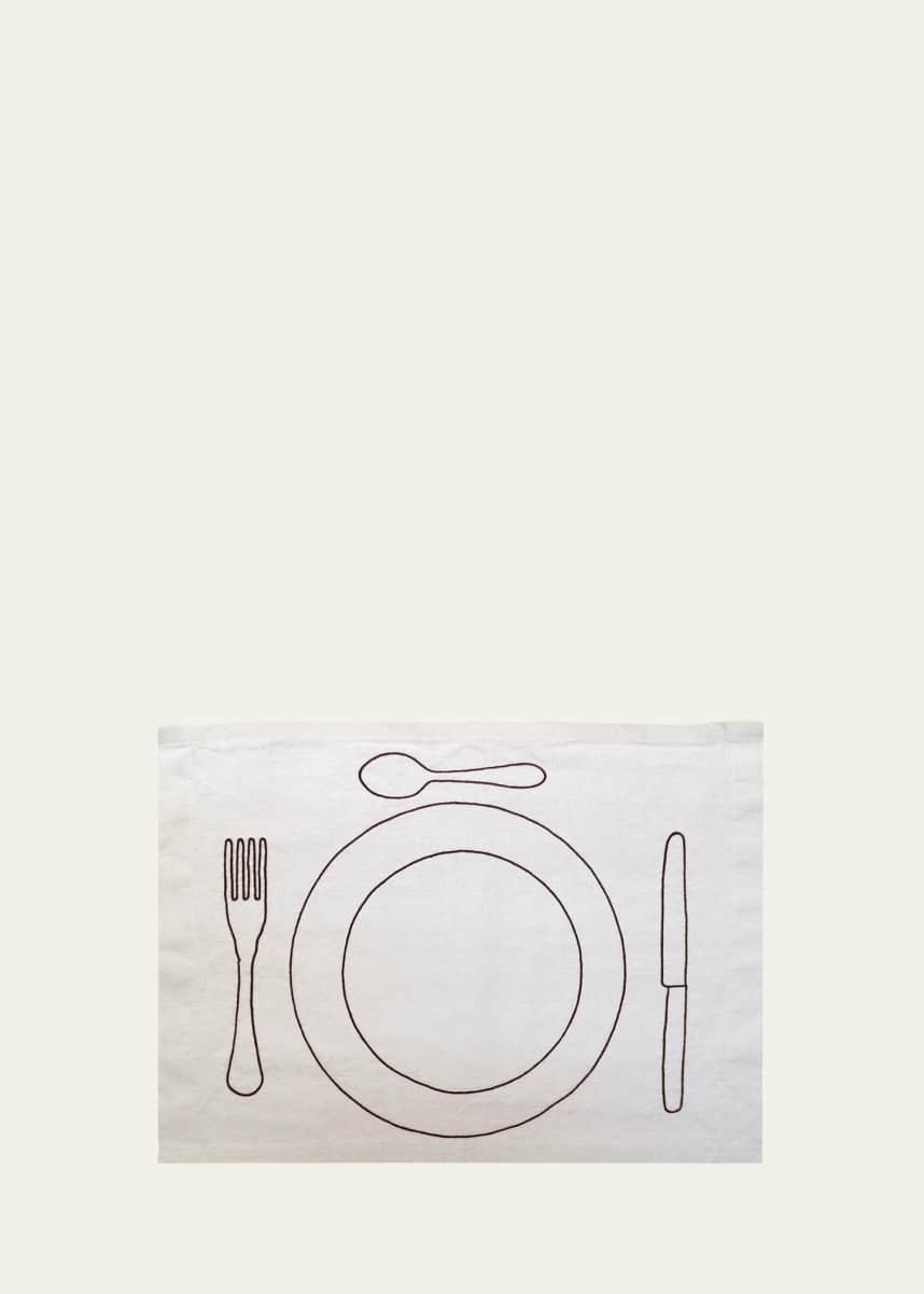 Sarah Espeute Solo Minimaliste Natural Linen Placemat