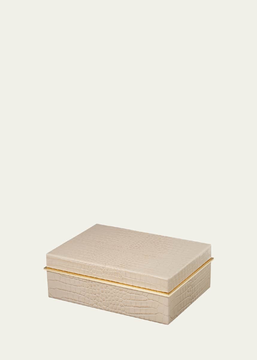 AERIN Classic Croc Leather Small Box