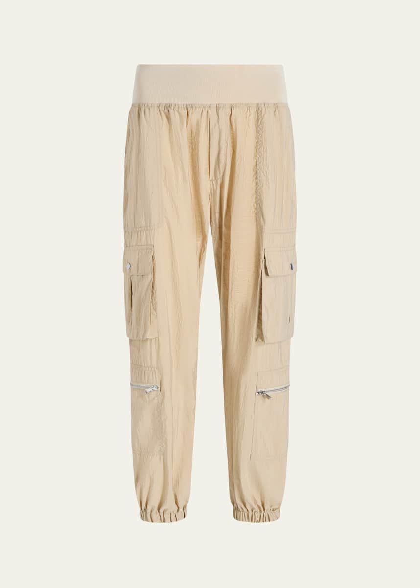 Cinq a Sept Genevive Satin Cargo Jogger Pants