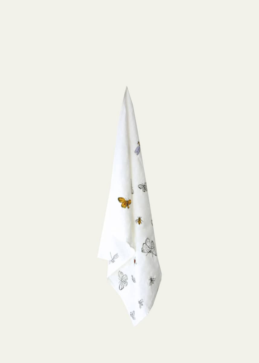 Stamperia Bertozzi Insetti Linen Tea Towel